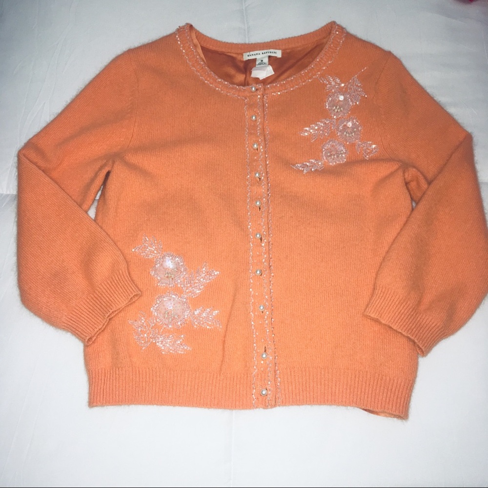 Banana Republic Angora Cardigan - M